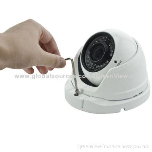 Security Camera 700TVL Vandal-proof IR Dome, 36Pcs IR LED, One-screw Easy Installation Design
